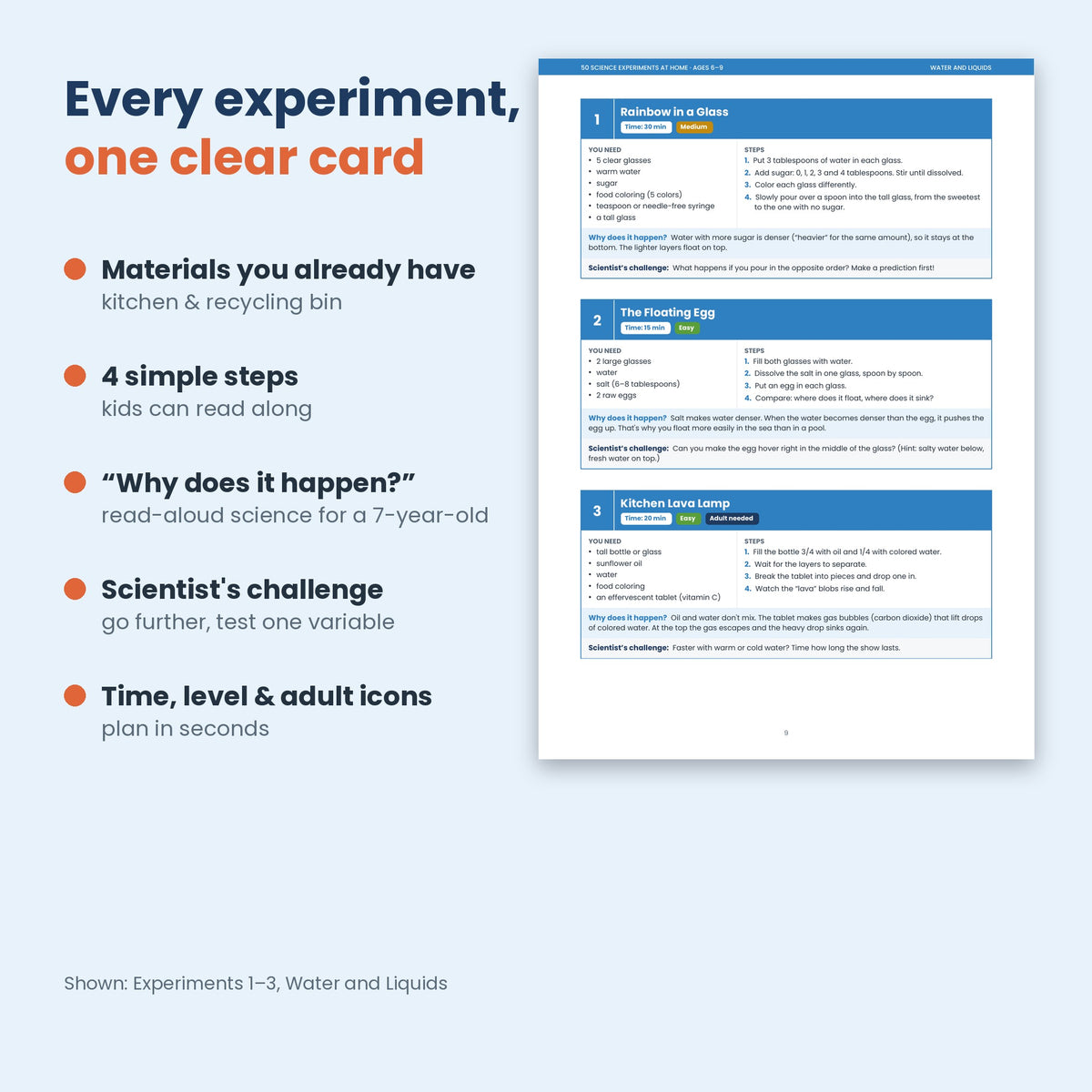 50 Science Experiments at Home for Kids Ages 6–9 | Screen-Free Science PDF – Europe Edition